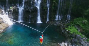 tyrolienne canyon réunion